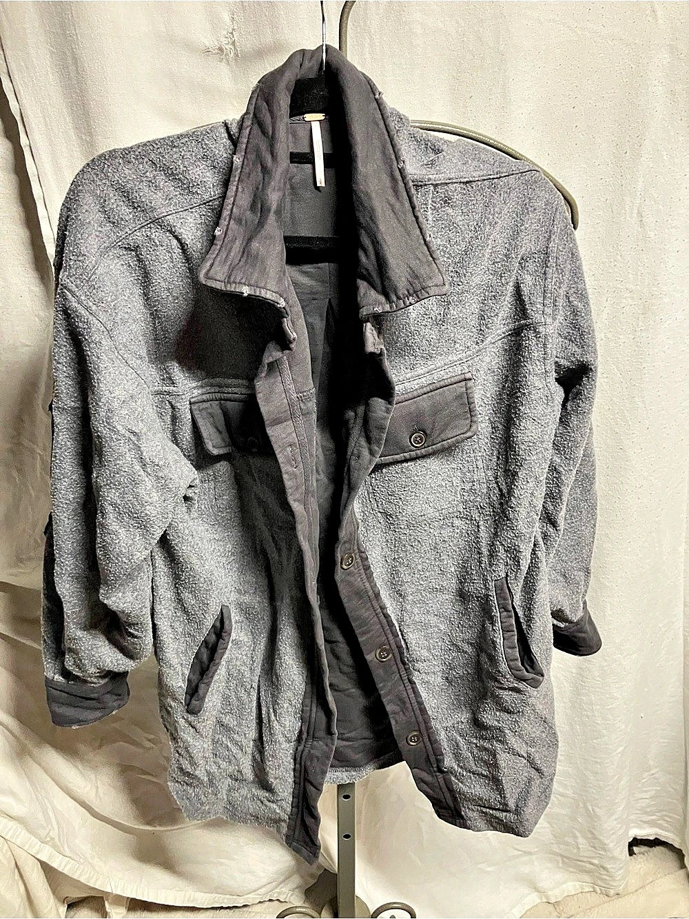 Free People Ruby Jacket Gray Utility Jacket